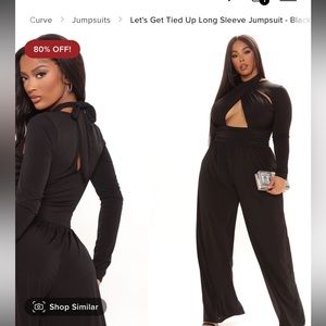 Black super stretchy fashion nova Jumpsuit